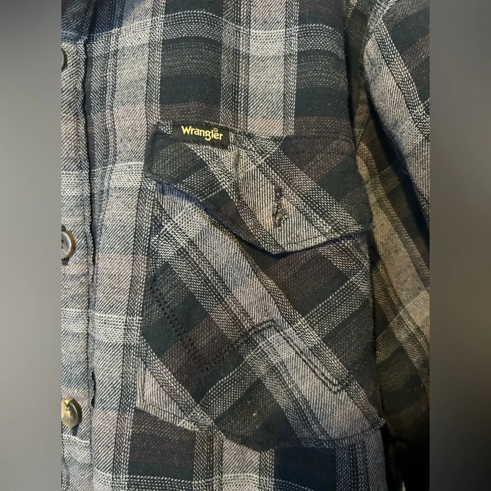 Gave Matt - Wrangler XL VINTAGE FLEECE LINED WINTER THICK plaid unisex men’s - Picture 9 of 9